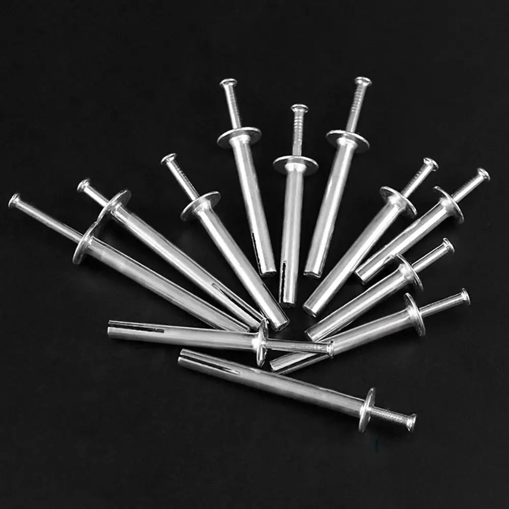 

New M6 Hammer Drive Rivet Steel Knock Type Percussion Expansion Nail Tapping Screws Concrete Walls Furniture