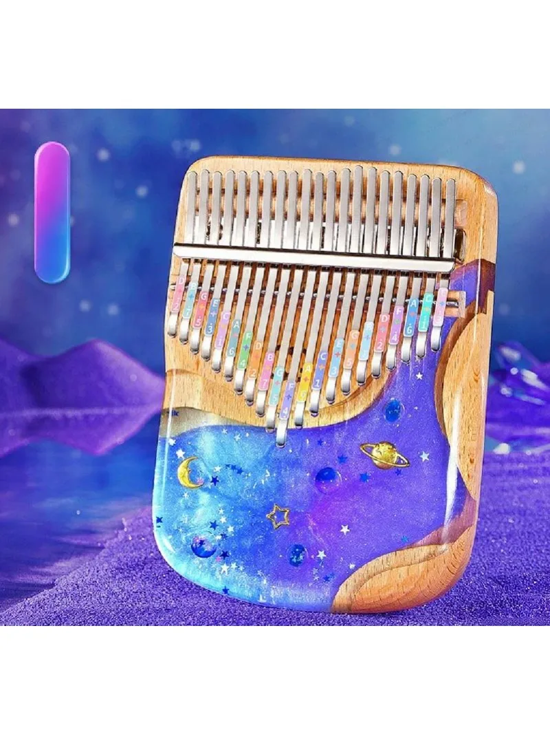 Transparent Acrylic Crystal Kalimba 21-Tone Finger Piano Small Instrument