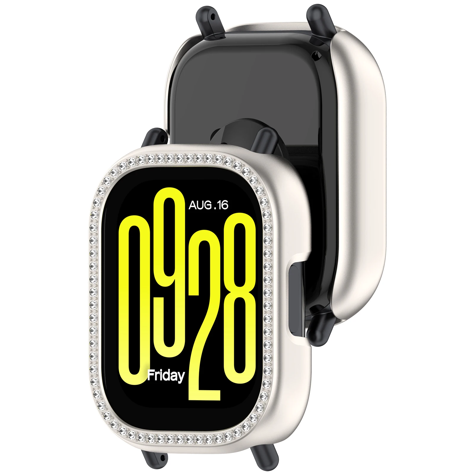 Hohle Diamant-PC-Schutzhülle für Redmi Watch 5 6 Active 5 6 Lite Zubehör, Rundum-Bumper-Rahmen-Schale, Abdeckung für Redmi Watch 5 Active – Detail 8
