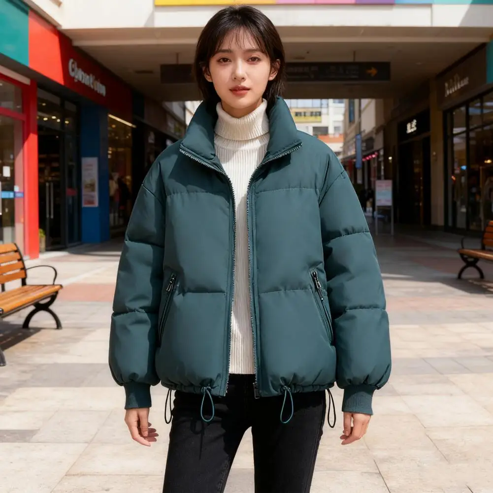 Parka Cappotto da donna Giacca Autunno Inverno Tenere al caldo Piumino Colletto alla coreana Capispalla Harajuku Gilet imbottito allentato Coreano Autunno 2025