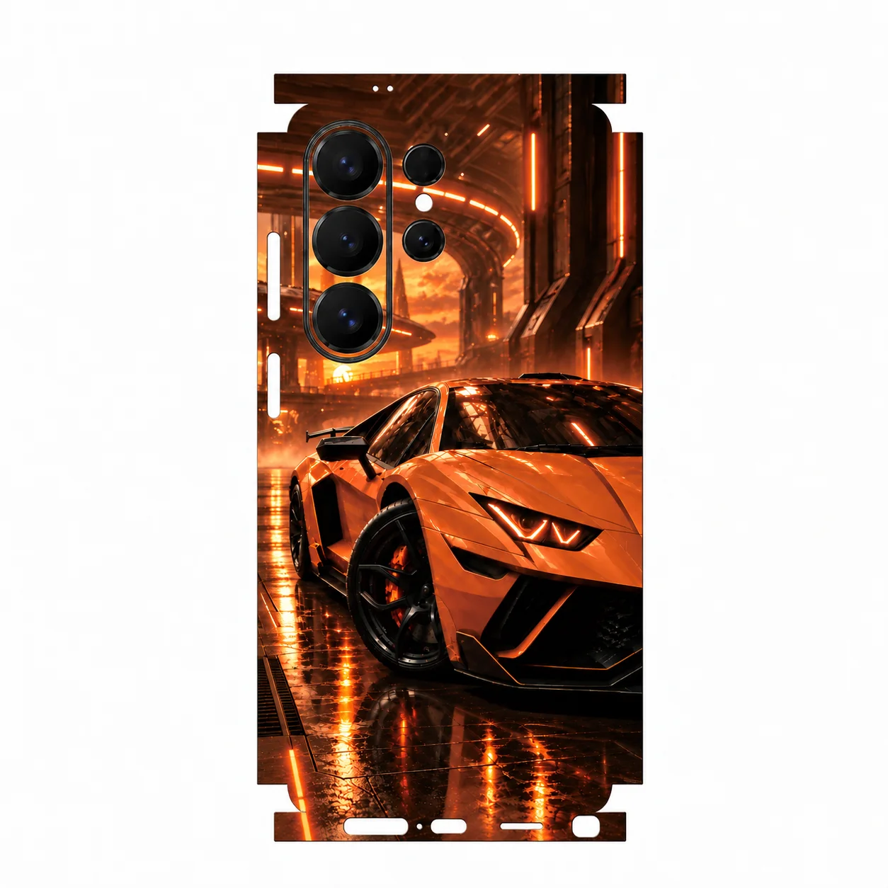 Durable Faux Leather Full Wrap Protective Film for Samsung Galaxy S26 S25 Ultra S24 S23 plus Anti-Scratch Rear Skin Compatible w
