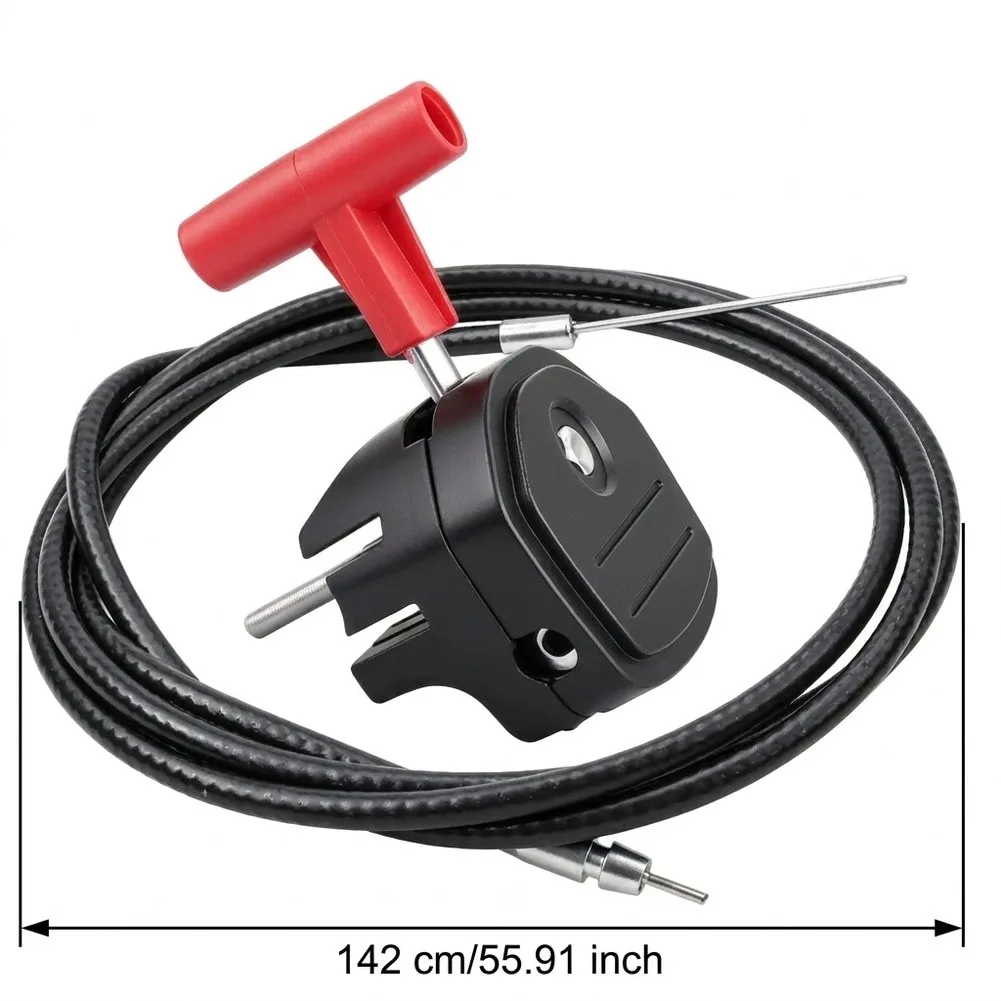 Adjustable For Throttle Cable 142cm with Choke Lever for Petrol Lawnmowers Motor Hoes and For Garden Power Tools