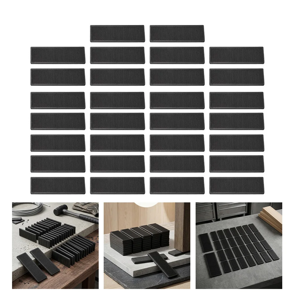 Black Plastic Shims 1/8 Inch for Long-Term Use in Moisture-Resistant Environments Where Dimensional Stability Is Critical