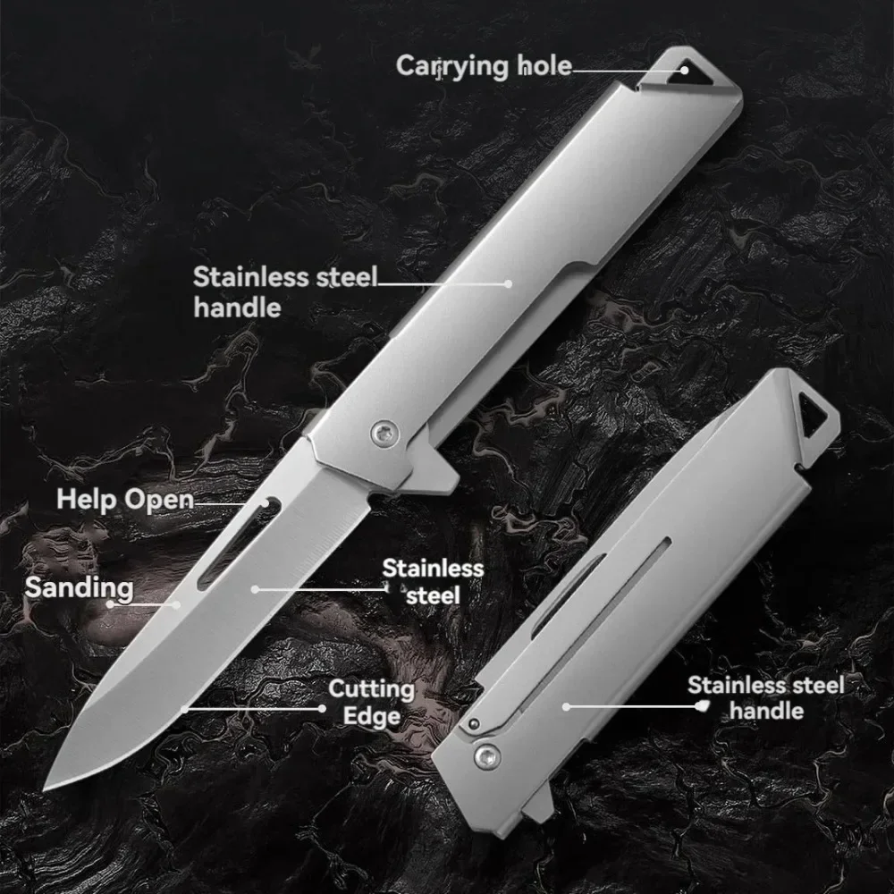 Multi Functional Portable Folding Knife High Hardness Camping Self-defense Knife Gift Fruit Knife Unboxing Key Outdoor EDC Tools