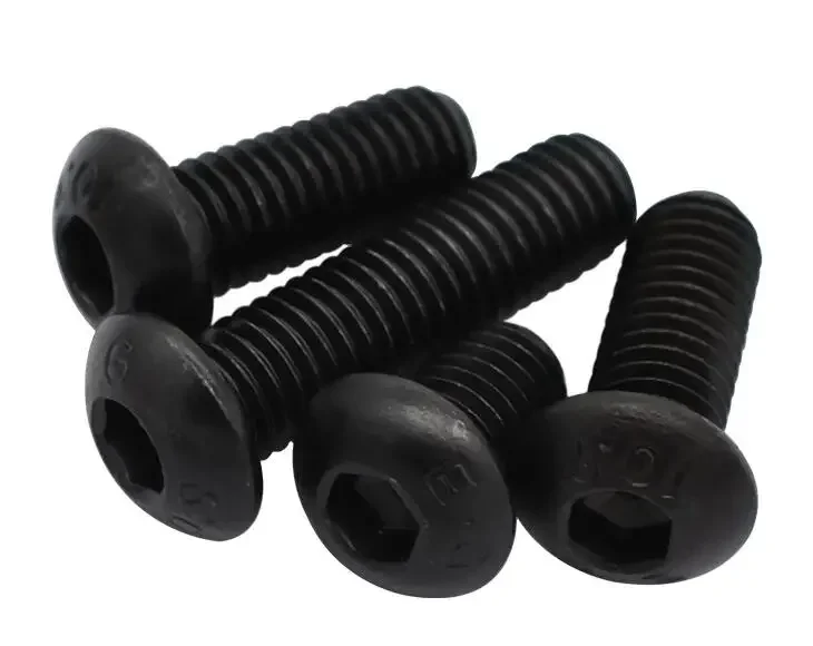 Best1 10 peças m6 liga de aço de alta resistência plana cabeça redonda parafuso sextavado parafusos copo parafusos 8mm-20mm comprimento