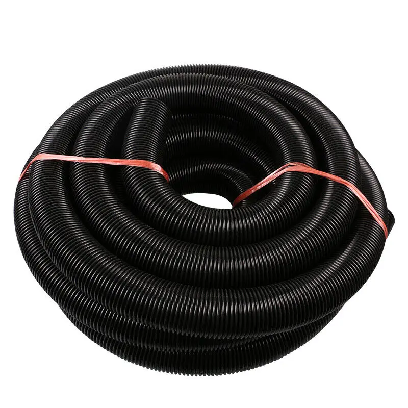 1M Length 38mm Inter Diameter Industrial Universal Vacuum Cleaner Black Hose