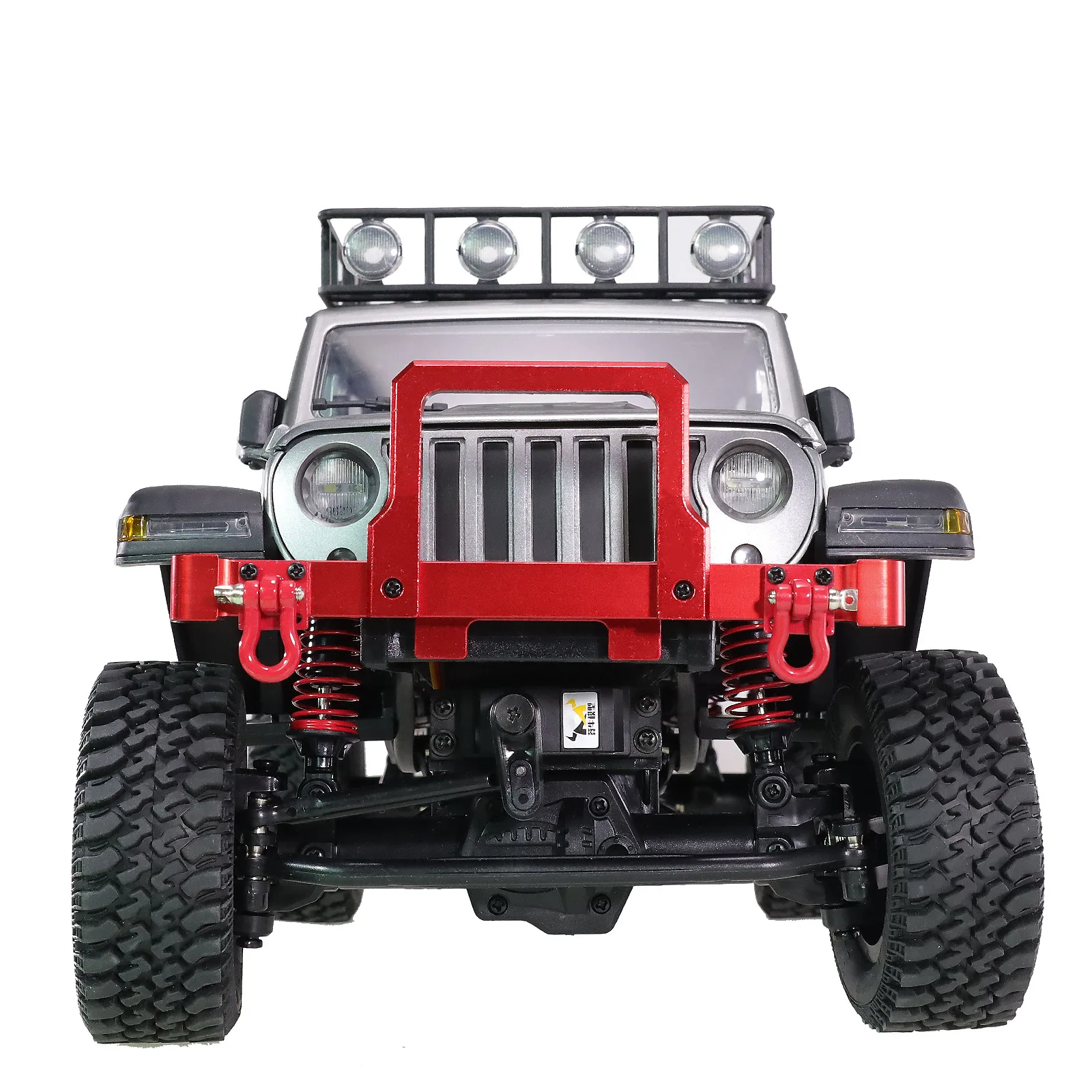 2pcs Metal Climbing Trailer Tow Hook Hooks Buckle, Winch Shackles Accessory For 1/10 Scale RC Crawler Truck D90 SCX10 Red Black