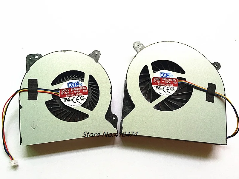 

New CPU GPU Cooler Fan For ASUS G750 G750J G750JH G750JW G750JM G750JS G750JZ Laptop Cooling Fan 12V