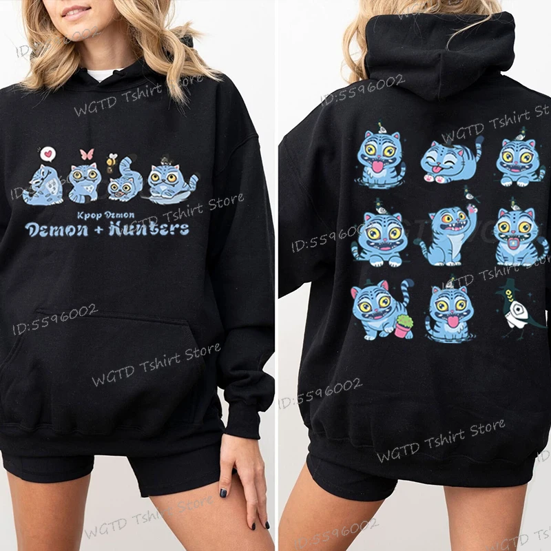 

Derpy Tiger Kpop Demon Hunters Hooded Shirt Girls Outfits Gifts Cute Tiger Cartoon Clothes 2025 Hot Movie Print Fashion Hoodie