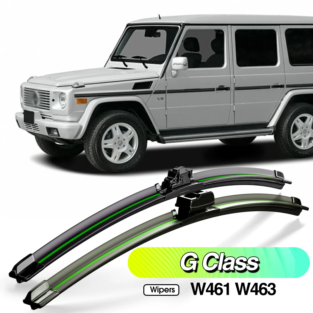 

For Mercedes Benz G Class W461 W463 1989-2023 2pcs Front Windshield Wiper Blades Windscreen Window Accessories 2012 2018 2020