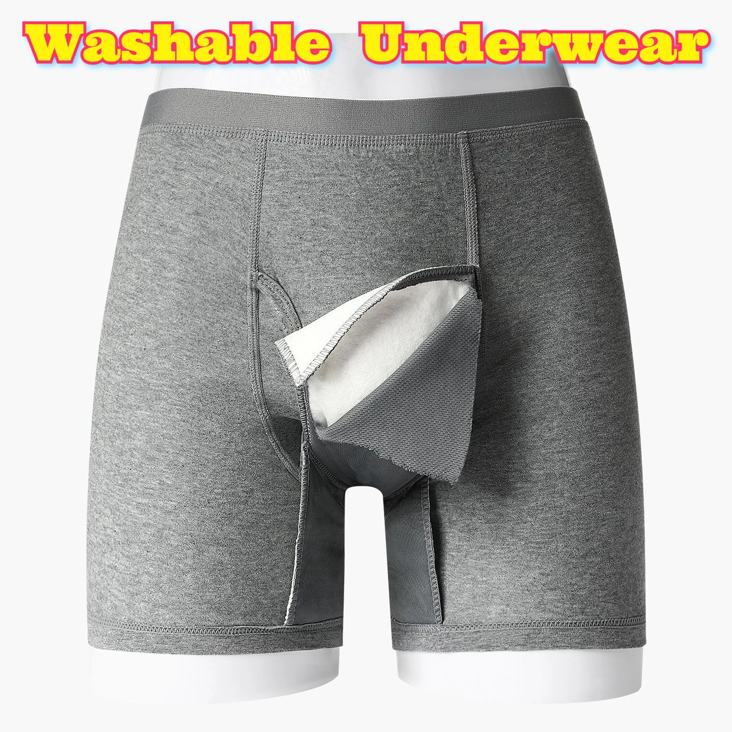 ملابس داخلية قطنية قابلة للغسل لكبار السن والكبار سراويل مانعة للتسرب ماصة وقابلة لإعادة الاستخدام ملابس داخلية واقية للنساء والرجال