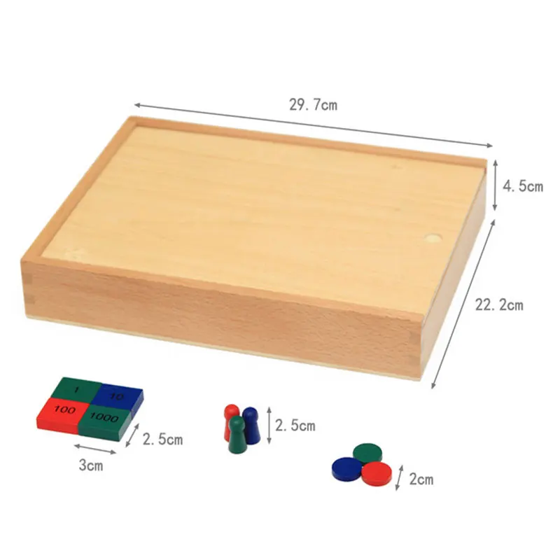 Montessori Stempel Spiel Mathe Arithmetik Lernspiel zeug Holz stempel Spiel Addition und Subtraktion Arithmetik Lernspiel zeug Set