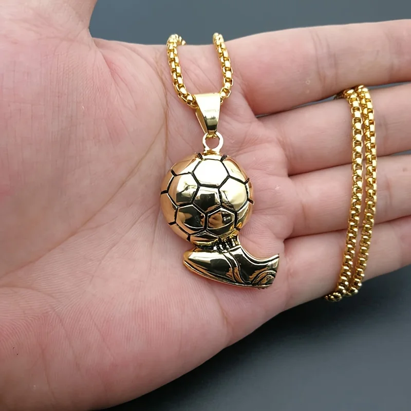 Men's Soccer Pendent Necklace