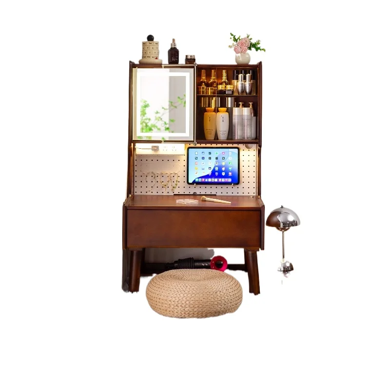 

Medieval wind bay window dresser storage cabinet bedroom modern simple high-end makeup table small apartment makeup table