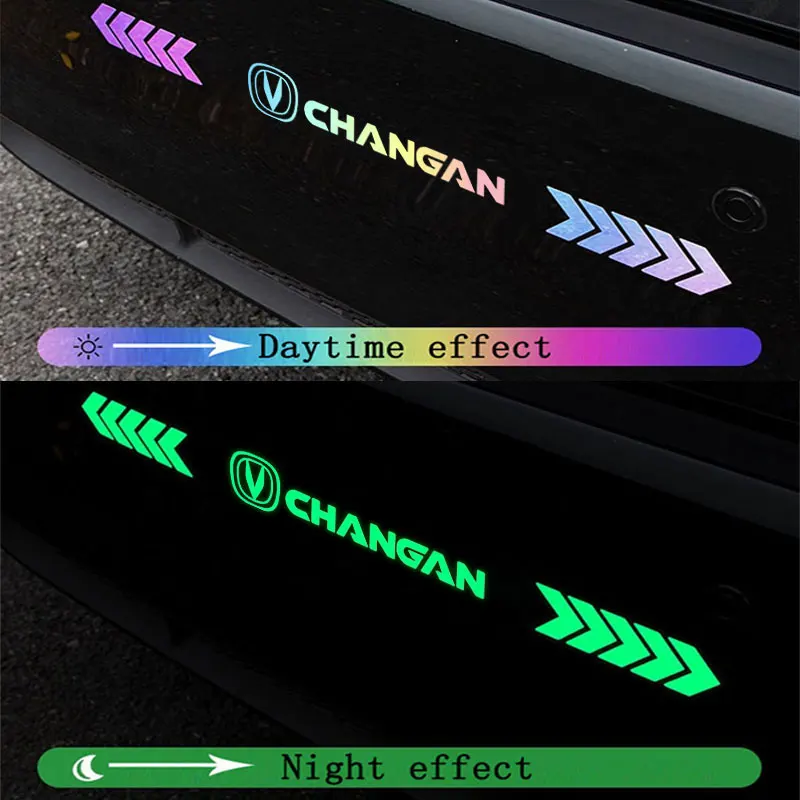 Tail Warning Reflective Stickers For Changan CX70 CS55 CS75 Plus CS35 CS95 Filter Bunper CS15 Alsvin Eado CX20 car Accessories