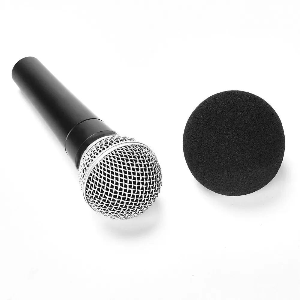 Replacement Mic Windscreen Cover Flocked Sponge Foam Windproof Microphone Cover Noise Reduction Sponge for Shure SM58 / SM48 view 3