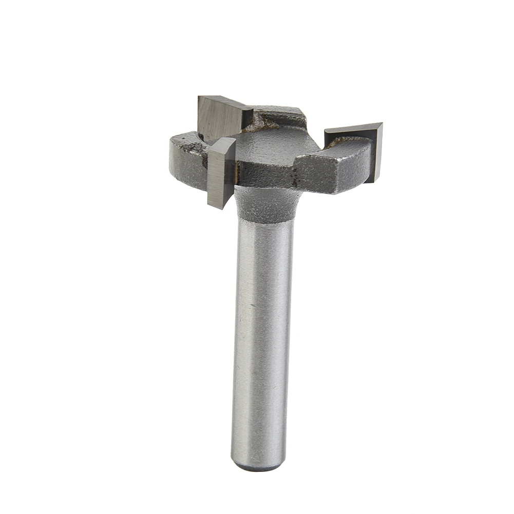 Silver Router Bit Supply Surfacing Milling cutter Rotary Tools Woodworking 1/4 Inch Shank Carbide Tipped Chisel Drilling