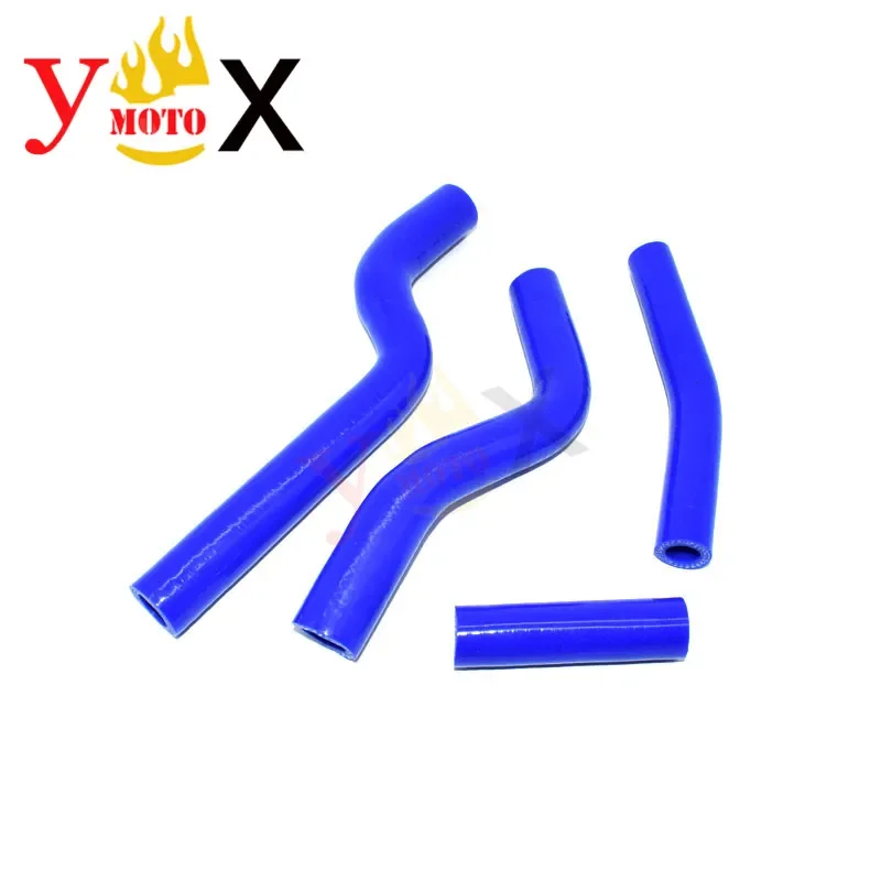 

YZF 250 07-09 мотоцикл 4 шт. синий силиконовый шланг радиатора трубы с водяным охлаждением трубка охлаждающей жидкости для Yamaha YZF250 YZ250F 2007-2009