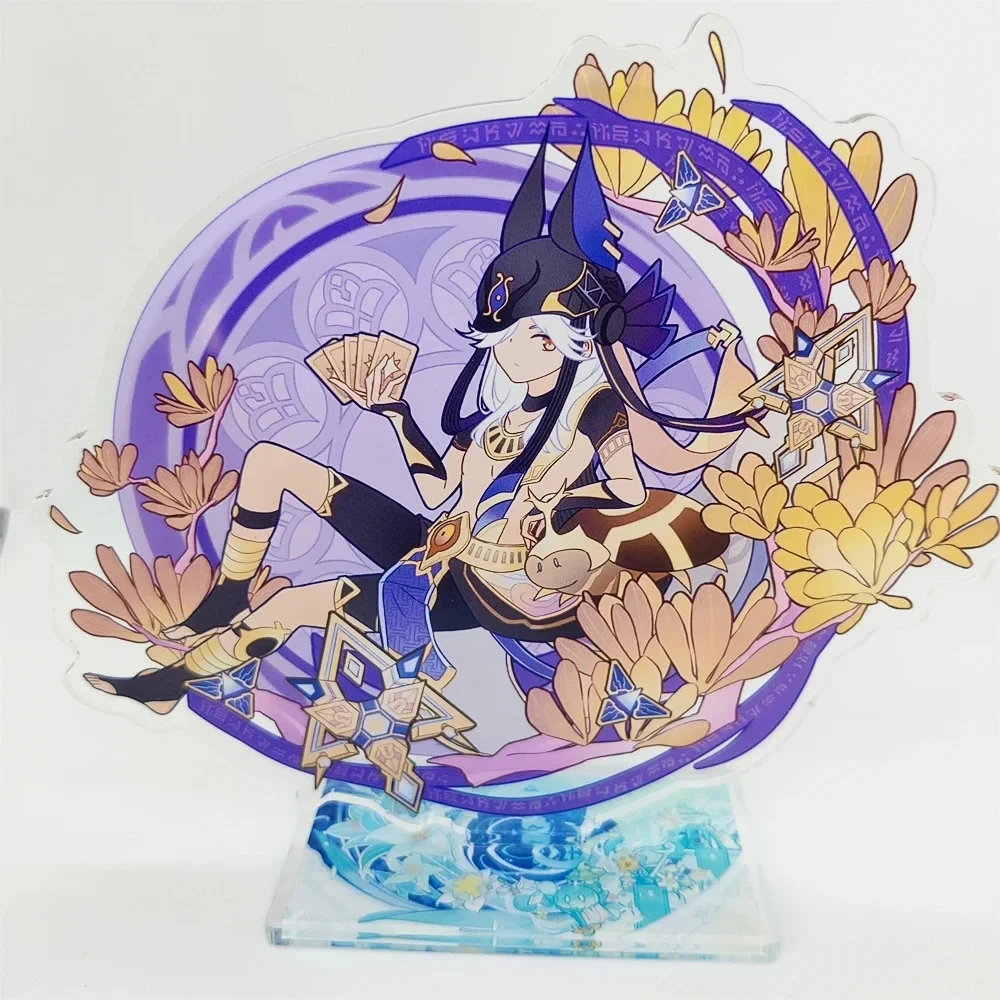 Anime Figure Scaramouche Barbatos Cyno Xiao Kaeya Acrylic Stand Model Plate Desk Decor Standing Sign Fans Gifts