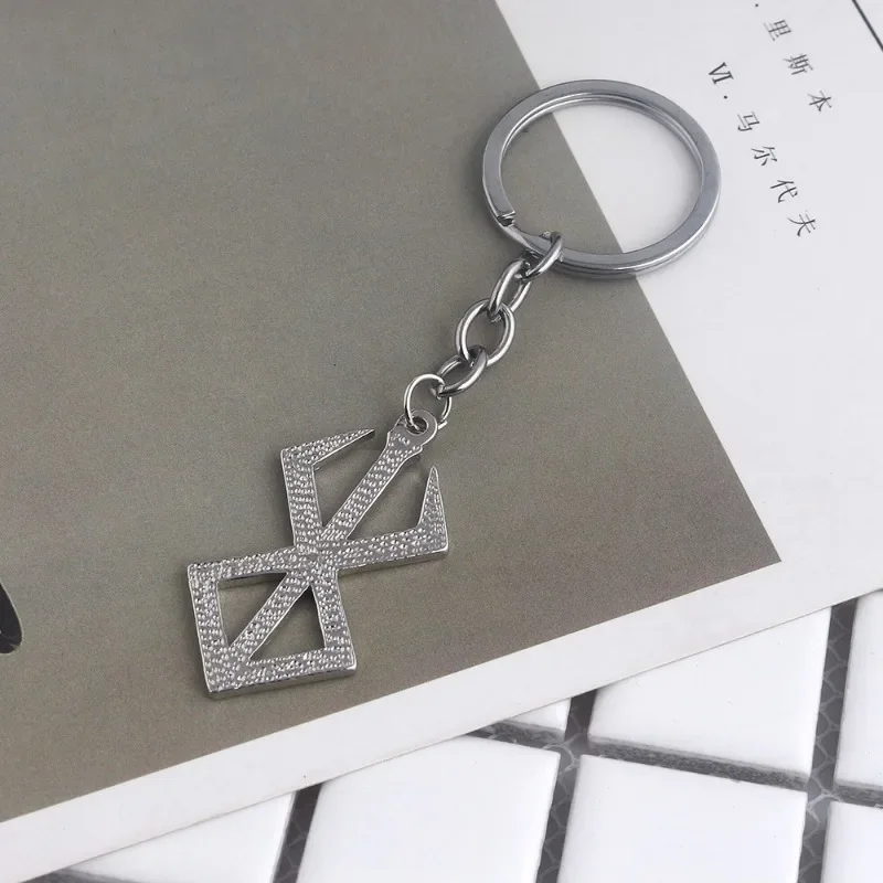 Anime Berserk Sword Keychain Black Swordsman Metal Keyring Cosplay Jewelry Dragonslayer Sword Key Chain For Men Jewelry Gift view 6