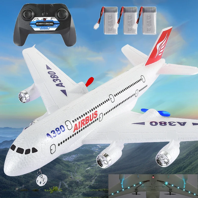 Airbus A380 RC Airplane Drone Toy Remote Control Plane 2.4G Fixed Wing Plane Outdoor Aircraft Model for Children Boy Aldult Gift