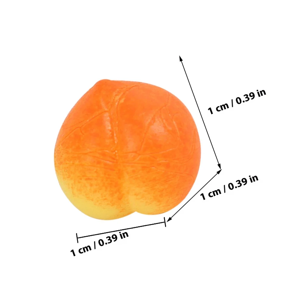 25 pçs mini pêssego espremer alívio do estresse descompressão macia sensorial fruta elástica relaxamento presente espremer brinquedo alívio brinquedo