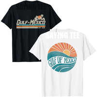 Gulf of Mexico Since 1550 Retro Vintage Beach T-Shirt Summer Fashion Vacation Clothes Women Men Graphic Outfit Saying Tee Gifts