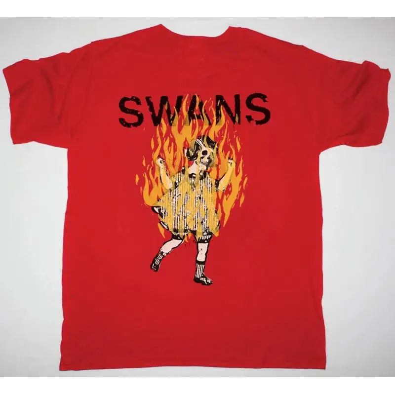 NEW Swans Band Fire  Red All Size T Shirt