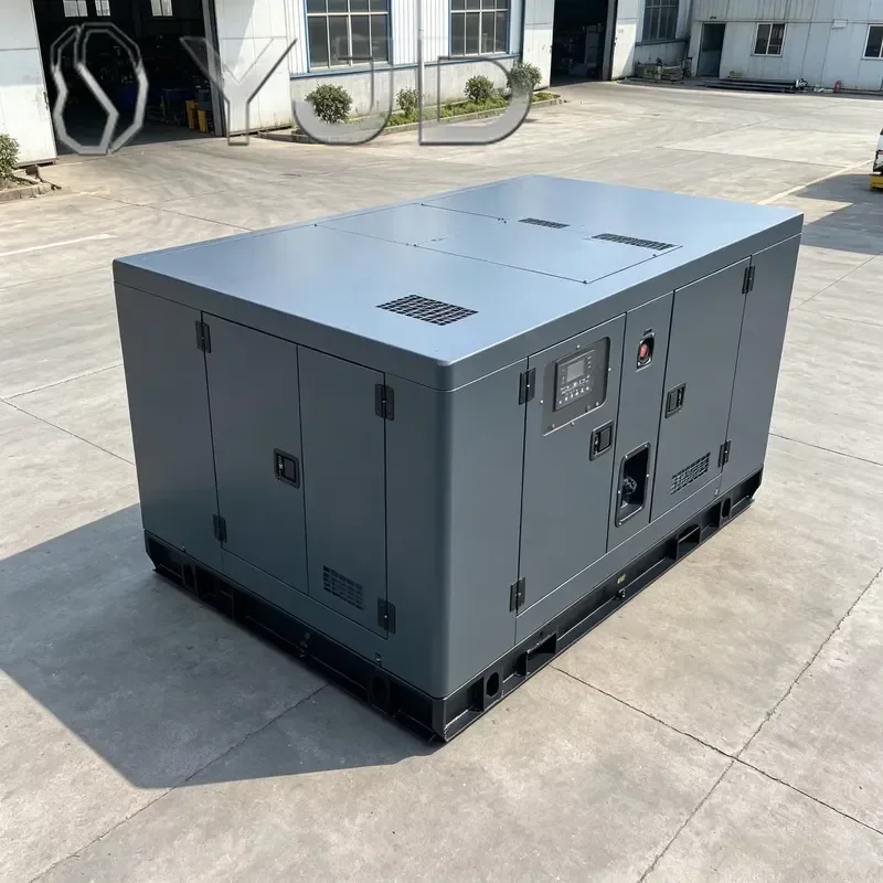 EU Standard Water Cooled Silent Diesel Generator Set 12KVA-1000KVA 380V/415V 50Hz Auto ATS Remote Start for Industrial Plant