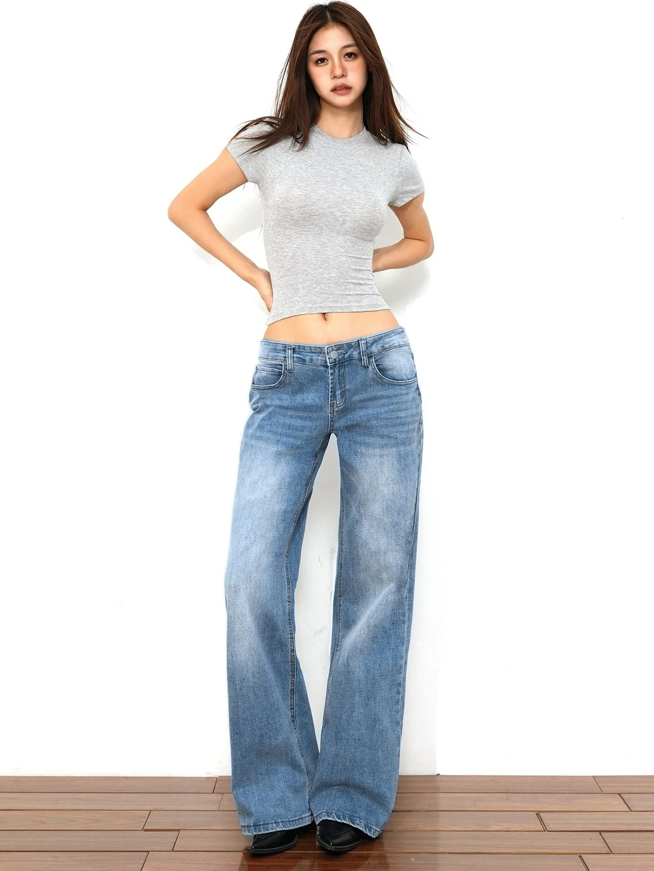 Blue jeans pant for man Y2K drip, original slim fit, fashion street style casual denim trousers JEANS pants for woman