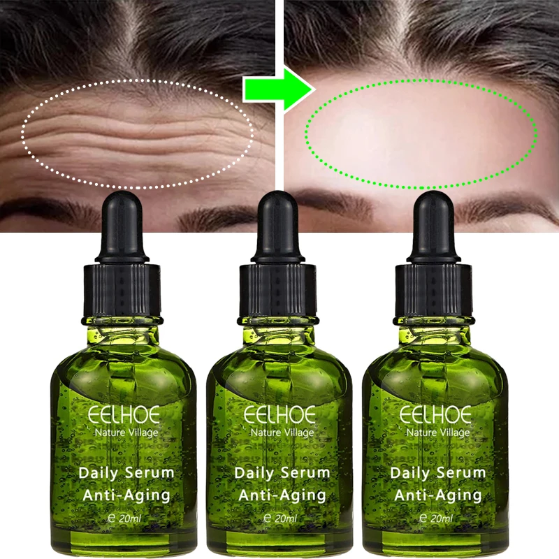 Collagen Anti-Wrinkle Face Serum Instant Forehead Wrinkles Removal Anti-Aging Facial Lifting Firm Fade Fine Lines Products Korea