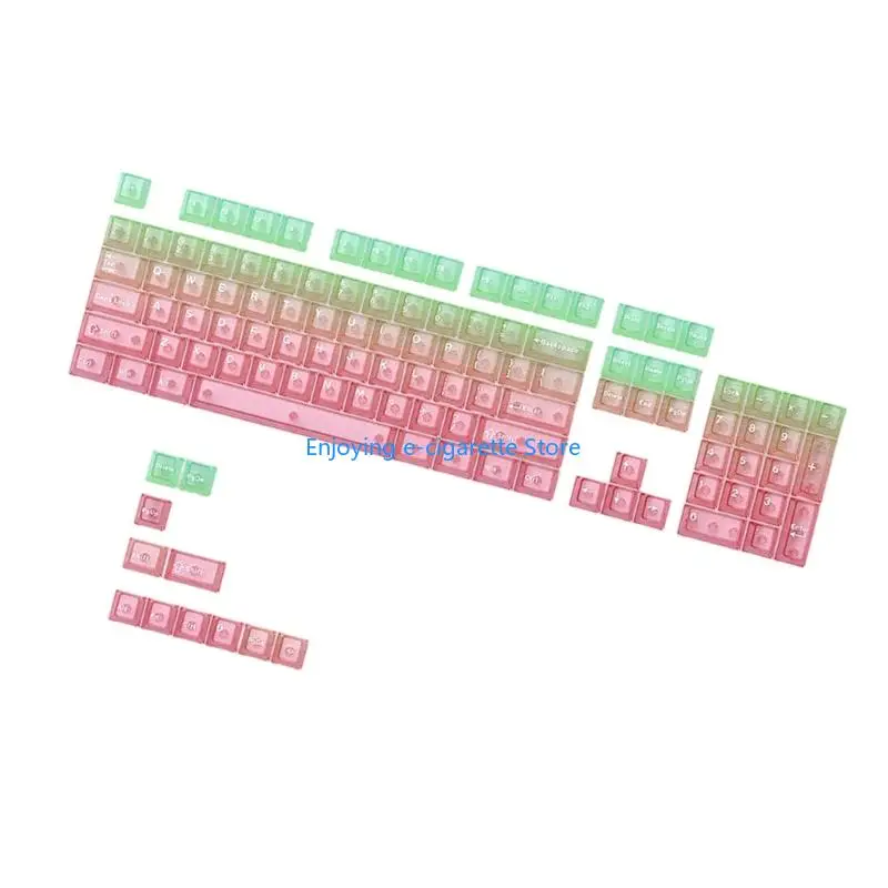 Klare 115-Tasten-Tastenkappen mit Originalprofil, Farbsublimation für Gaming-Tastaturen, Tastenkappe Y4QF – Detail 4