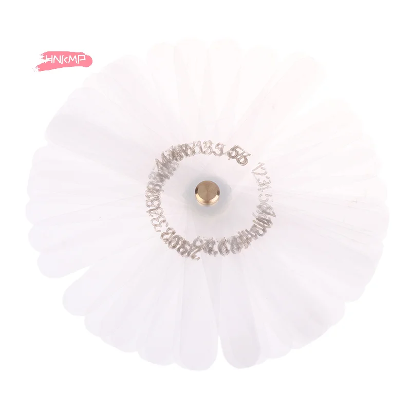 56 szt. Mierników do redukcji interproksymalnej, linijka 0,1 mm, narzędzia do pomiaru zębów, przezroczysty plastikowy zestaw do zabiegów międzyzębowych