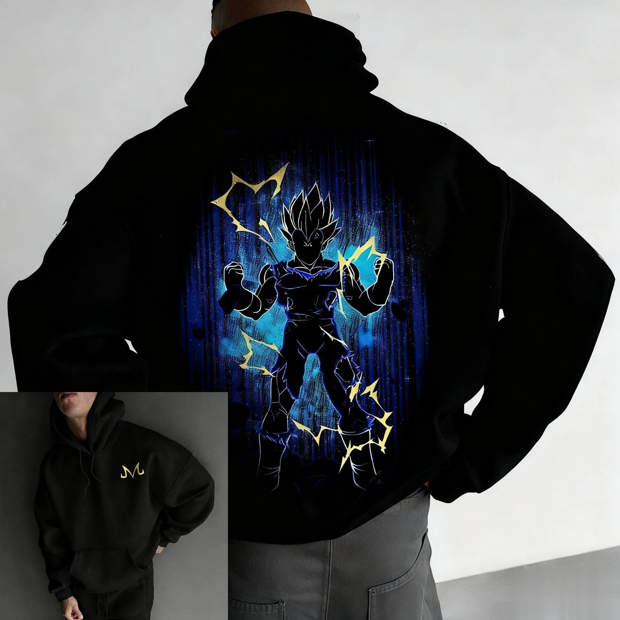 2025 Autunno e inverno nuova animazione Dragon Ball modello di stampa 3D maglione con cappuccio felpa con cappuccio moda casual all'aperto