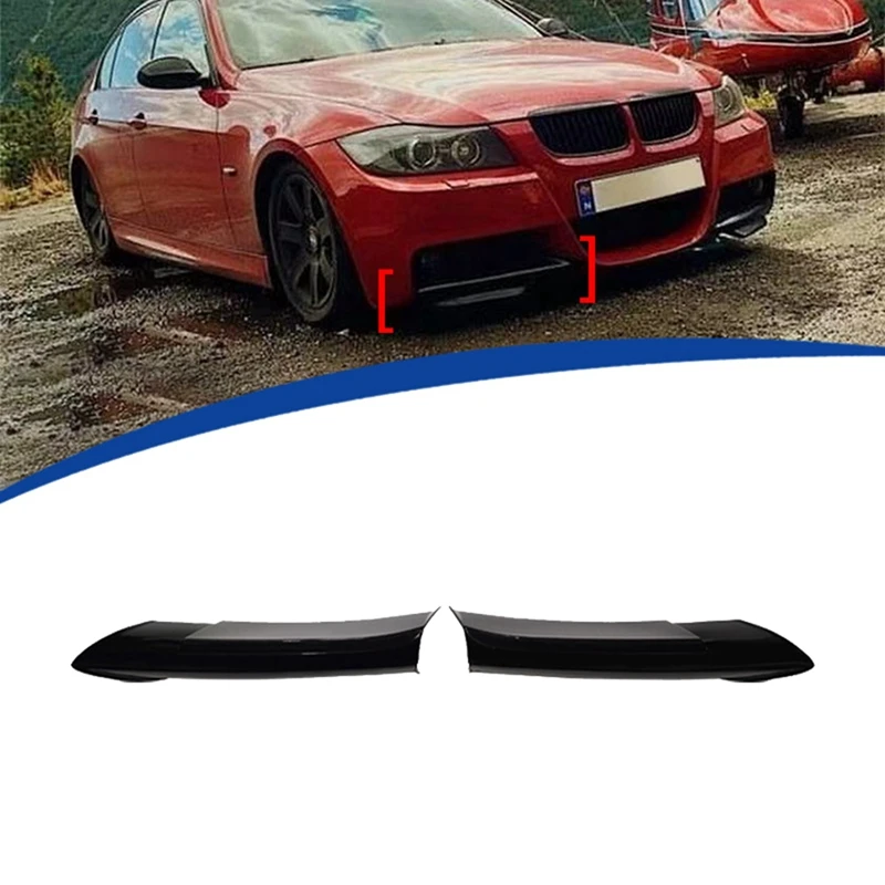 Car Front Bumper Lip Angle Diffuser Splitter Spoiler Protector For BMW 3 Series E90 Sports MT 2005-2008