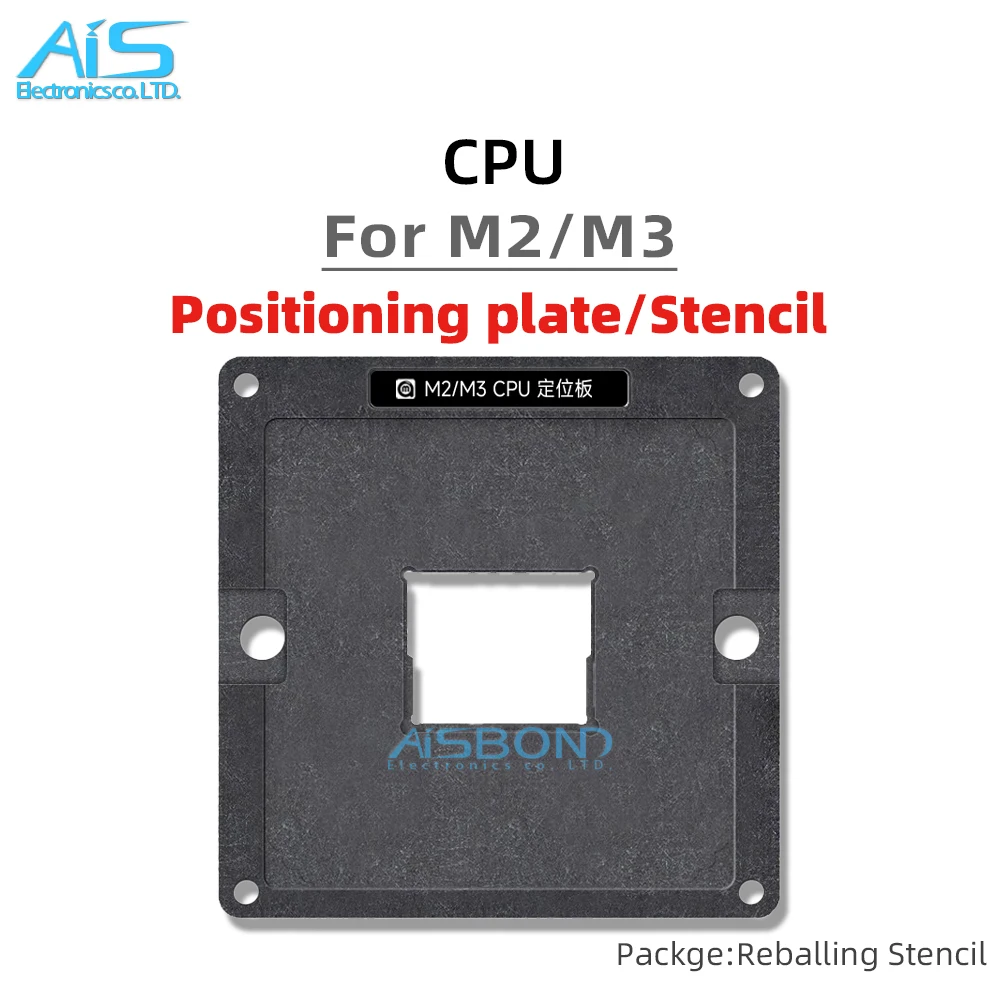 Amaoe MAC iPadPro BGA Reballing Stencil For Macbook Pro Air M2 M3 CPU 339S01086 339S01387 Positioning Plate Tin Plant Net