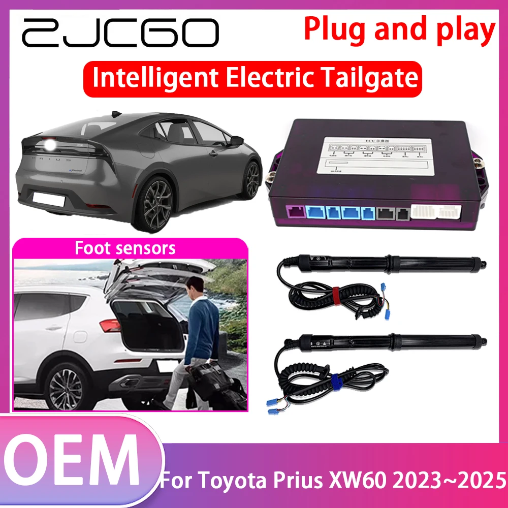 

ZJCGO Electric Tailgate Lift Drive Trunk Opening Tail Gate Lift Soft Close Car Door For Toyota Prius XW60 2023 2024 2025