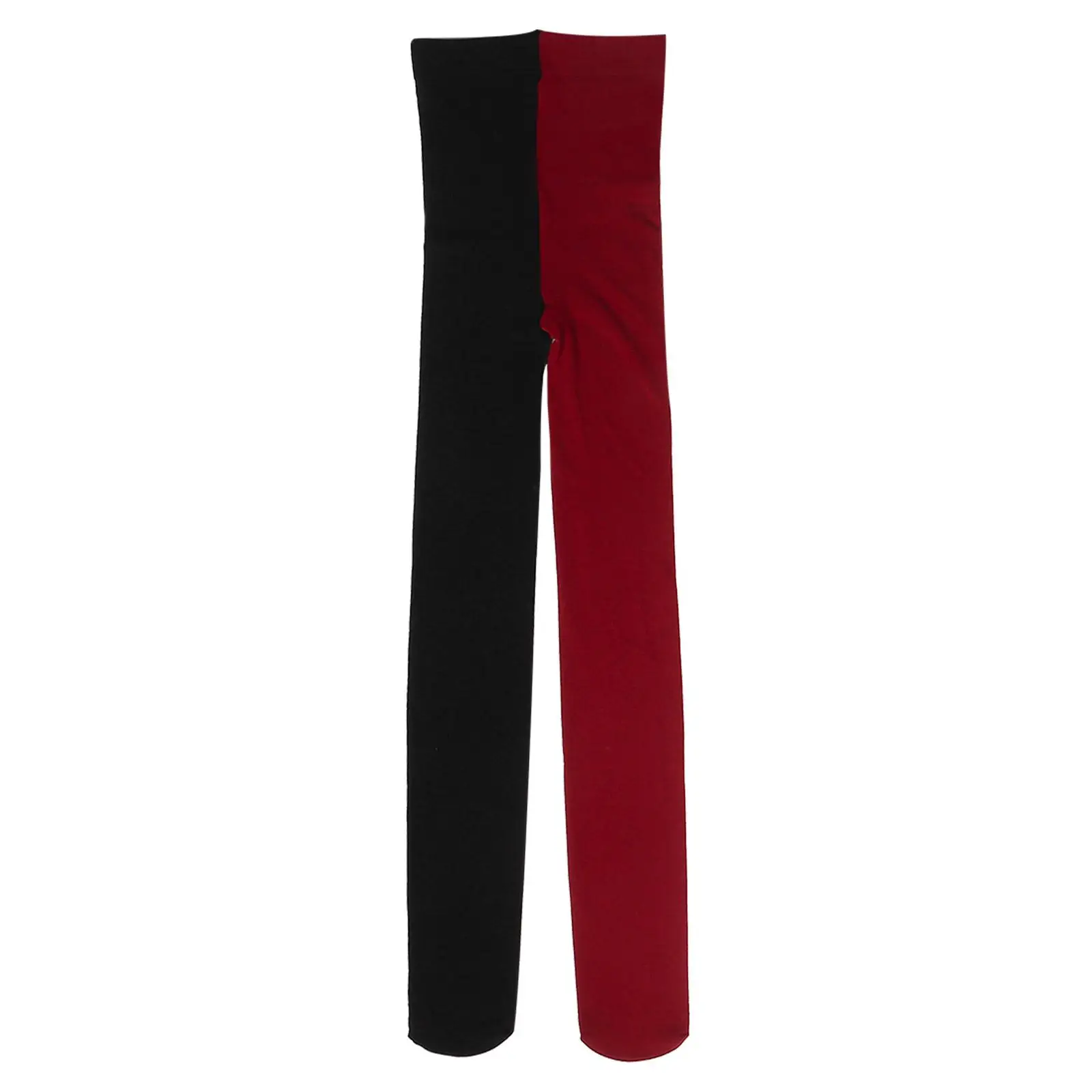 Two-color Stockings Black and Red Striped Tights Toned Socks Women's Leggings for Silk Opaque Miss