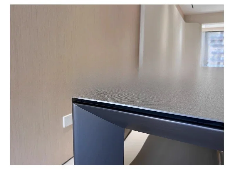 

Slate dining table 2025 new household small apartment simple minimalist high sense