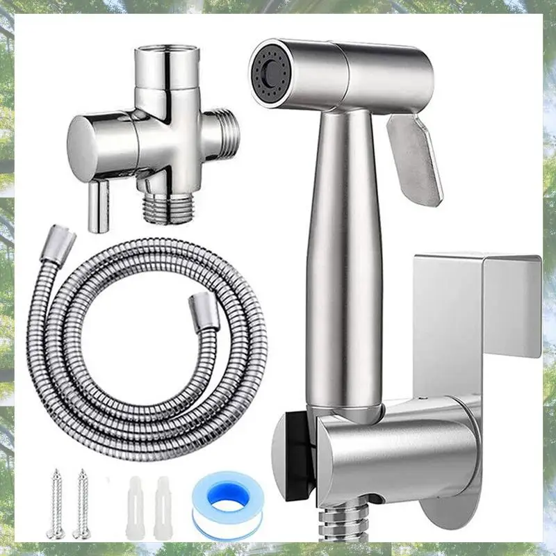 

L73A 2025-настенный смеситель для биде из нержавеющей стали, ручной набор распылителей для унитаза, пистолет-распылитель для ванной комнаты, насадка для душа