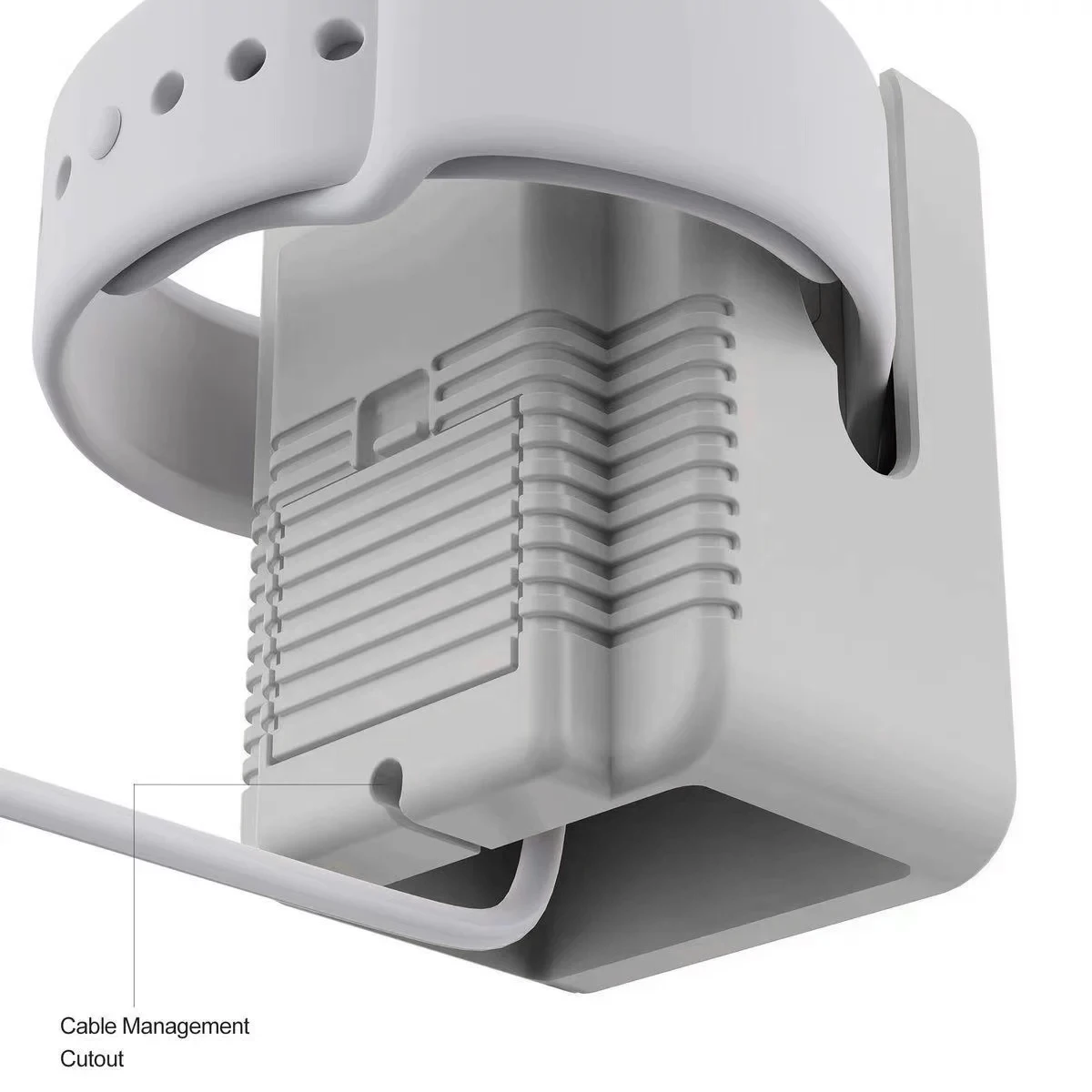 Desktop Holder for Apple Watch Charger Stand Retro Computer Pattern Charging Base for lWatch 11 10 9 8 7 6 5 4 SE Silicone Dock - view 6