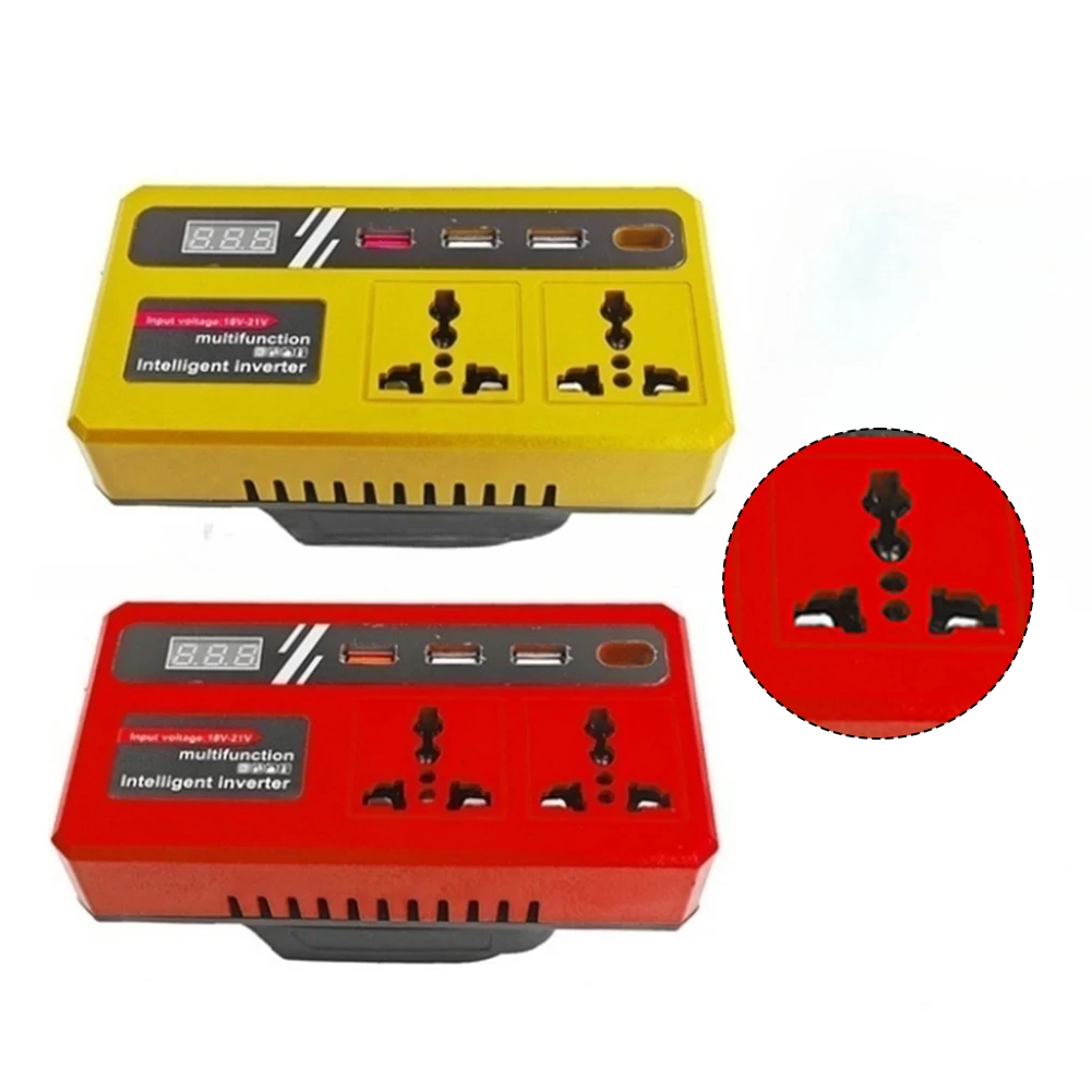 

120W Lithium Battery Inverter, DC18V-21V To AC220V, Multi-Protection Battery Inverter For Power Tool Accessories