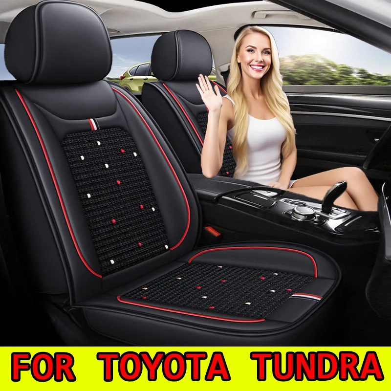 

ДЛЯ TOYOTA TUNDRA водонепроницаемые чехлы на автомобильные сиденья из искусственной кожи и ледяного шелка | Полная упаковка, удобная и износостойкая