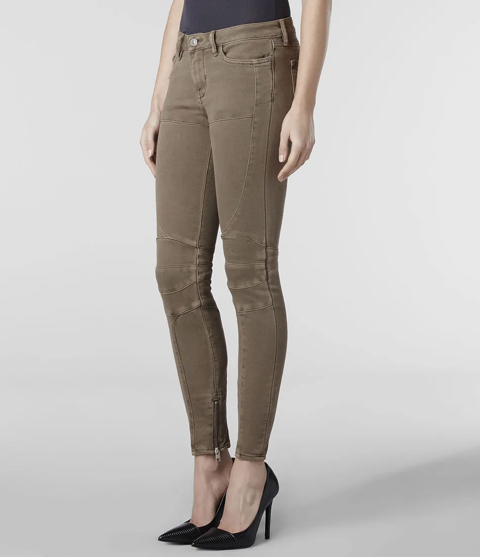 

Мотоциклетные брюки Cool UGH, слегка эластичные, в двух цветах, повседневные, с высокой талией, прямые леггинсы для женщин