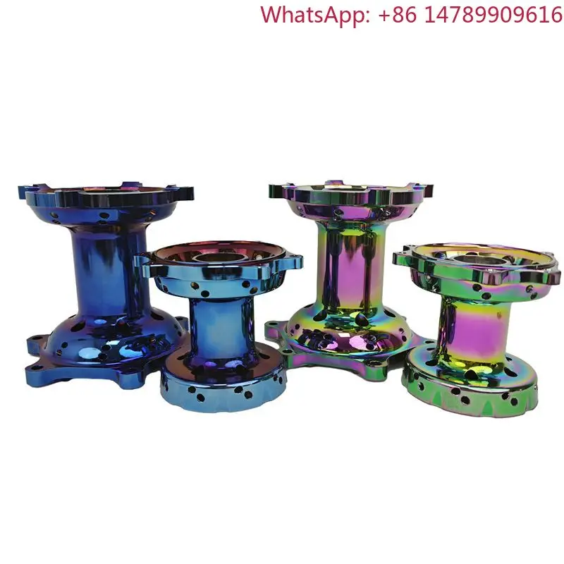 Blue Red Burnt CNC Forged Aluminum Alloy Wheel Hub Universal Motorcycle AccessoriesSupermotoCustom Color High Performance Design