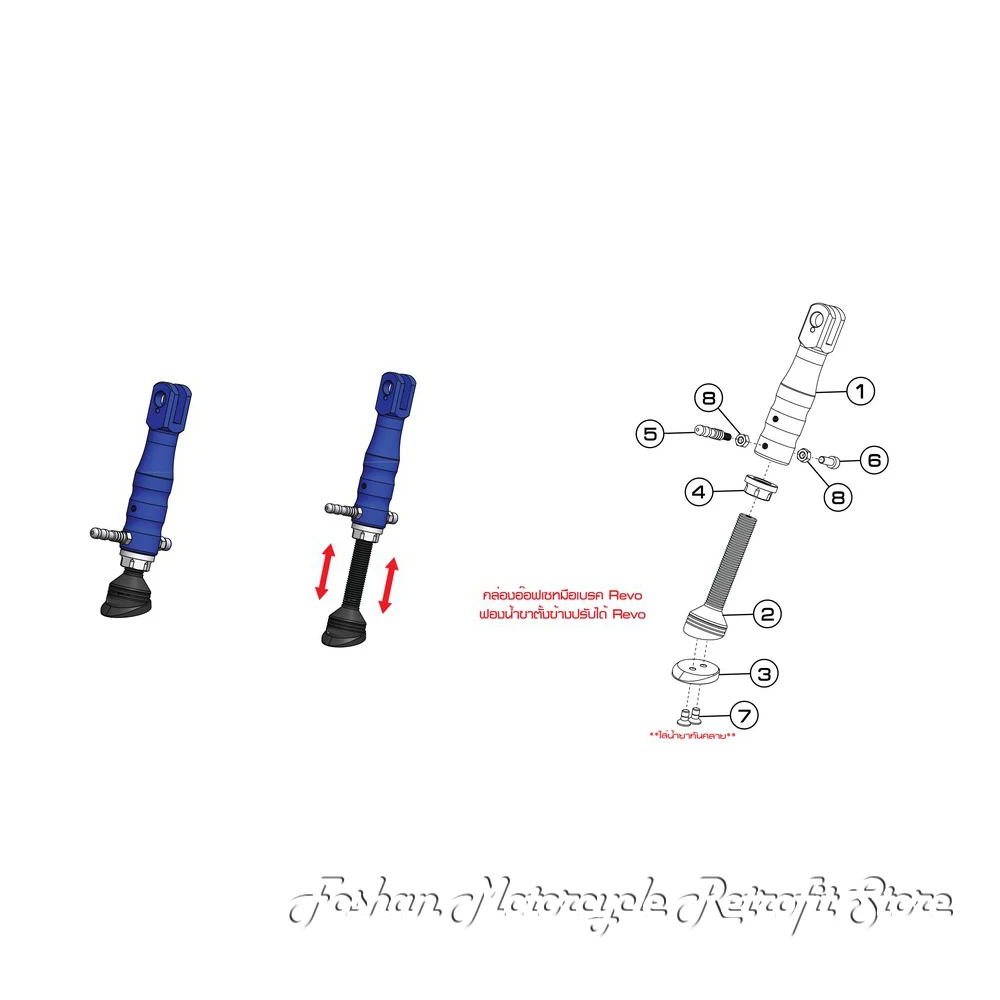 Modificação da motocicleta acessórios para Honda MONKEY125, CT125 para abaixar o corpo, coluna lateral curta, Grom MSX125, 2022, 2023, 2024