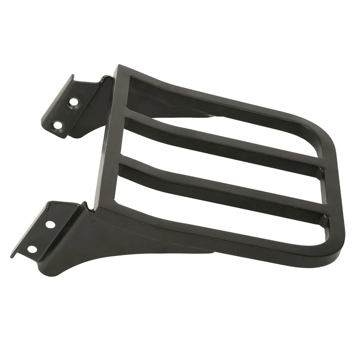 Black Motorcycle Sissy Bar Backrest Luggage Rack For Harley Sportster XL 04-17 Dyna 06-17 Softail 84-05 FLST FLSTC LSTSC 06-17