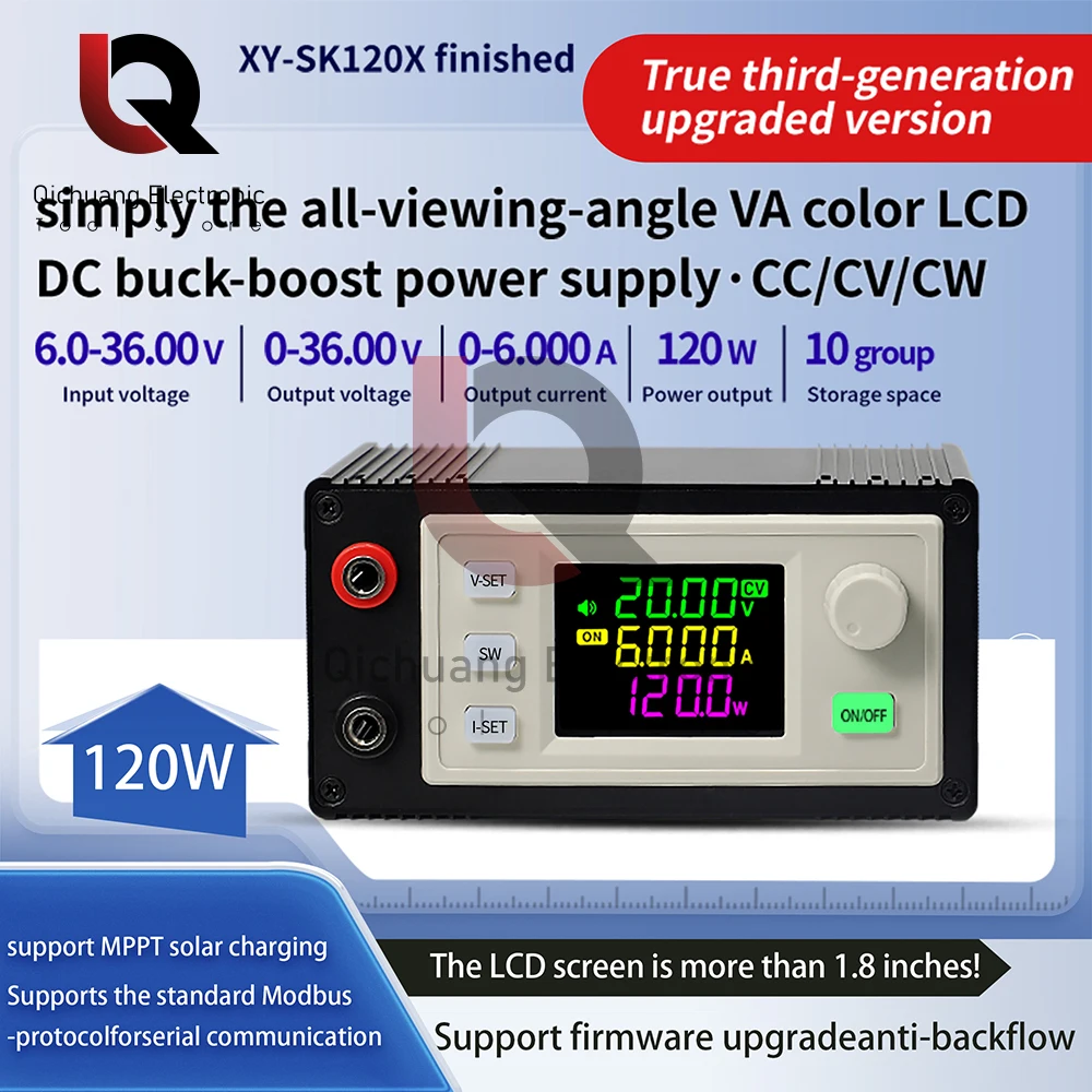 SK60X/SK120X DC6V-36V a 0-36V 5A 6A 60W 120W CNC Ajustable DC Regulador de Voltaje CV CC de Bajada del Módulo de fuente de Alimentación junta