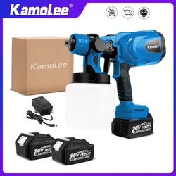 Kamolee 800ml Wireless Charging Sprayer, Portable electric gun paint coating/Paint Gun tool  Compatible with 18V Makita Battery