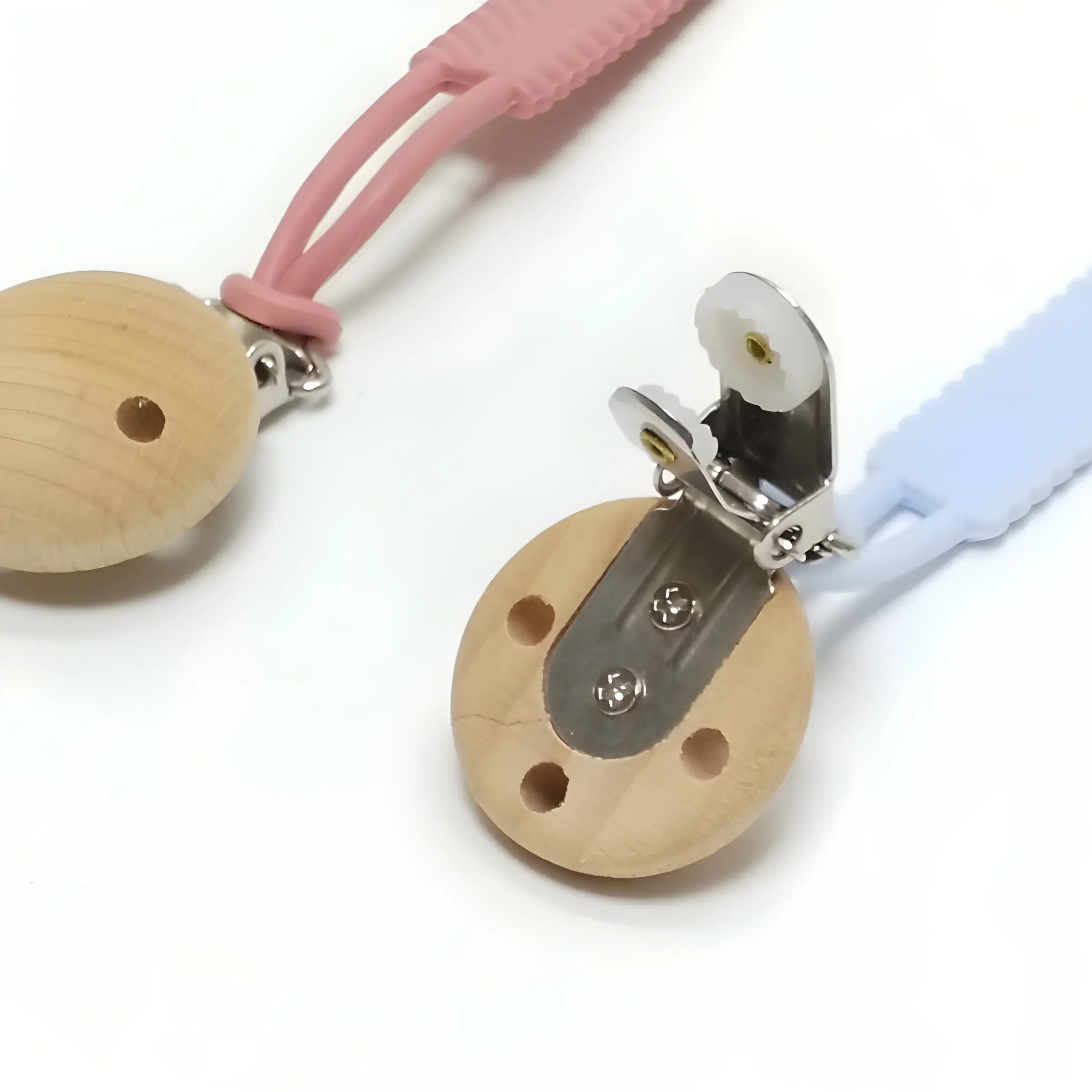 Baby Schnuller Beißring Anti Drop Kette Seil Lebensmittelqualität Silikon Ein Schnullerkette Anhänger – Detail 5